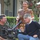 В образе Юлия Цезаря: Джордж Клуни на съемках фильма “Аве, Цезарь!”
