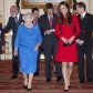 Елизавета II и Кейт Миддлтон поприветствовали знаменитостей в Букингемском дворце