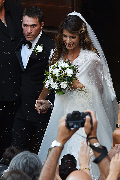 Elisabetta Canalis and Brian Perri's wedding in Italy