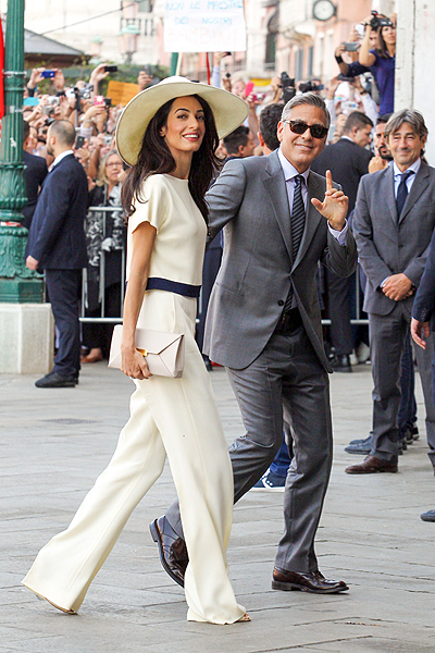 George Clooney and Amal Alamuddin's wedding at the Papadopoli Palace in Venice, Italy