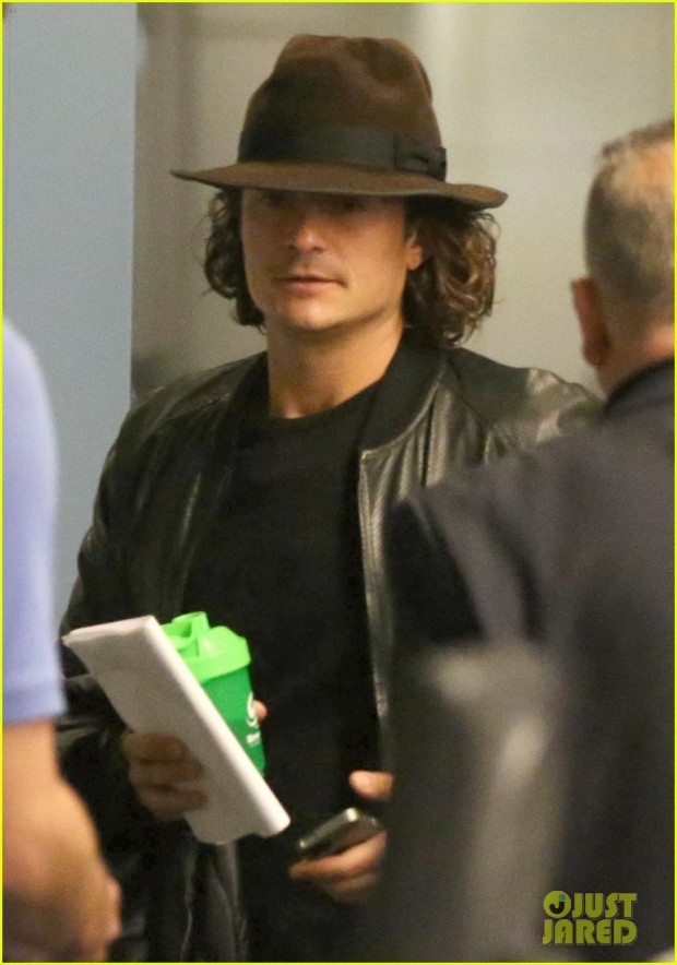 Exclusive... Orlando Bloom & Selena Gomez Depart From LAX At The Same Time