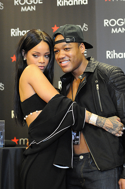 Rihanna promotes her men's fragrance at Macy's
