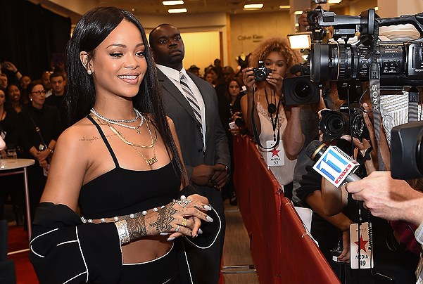 Rihanna Meets With Fans At ROGUE MAN Fragrance Launch
