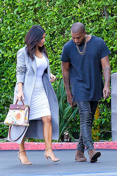 Kim and Kanye went to the Kardashians office in Los Angeles