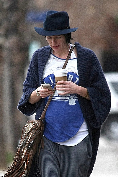 *EXCLUSIVE* Lena Headey fuels pregnancy speculation as she shows off a prominent stomach bulge