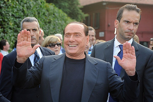 PdL Party Members Gather At Villa Arcore In Support Of Silvio Berlusconi