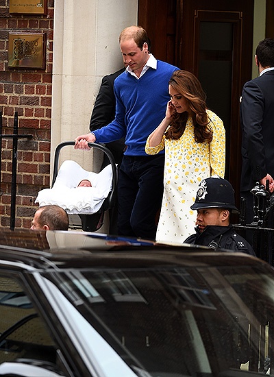 The Duke And Duchess Of Cambridge Depart The Lindo Wing With Their Daughter