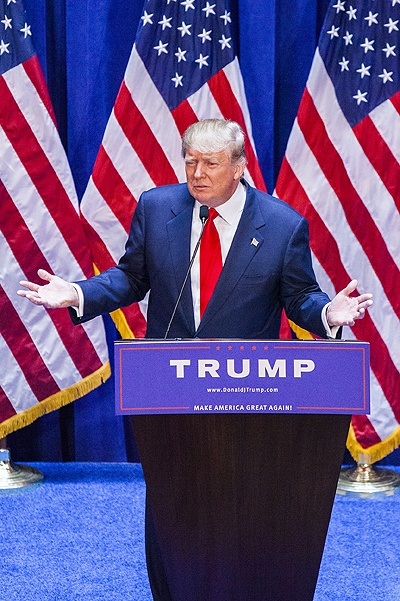Donald Trump Makes Announcement At Trump Tower