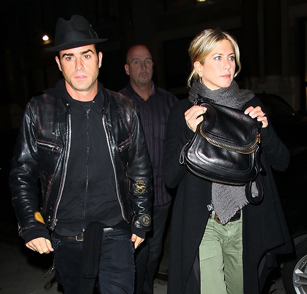 Jennifer Aniston and Justin Theroux go to dinner at Craft in NYC