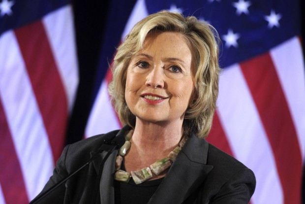 Democratic presidential frontrunner Hillary Clinton speaks at New York University's Kaufman Management Center on July 24, 2015 in New York City 