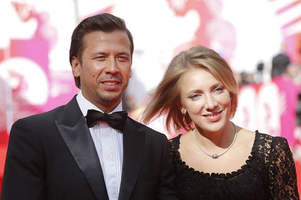 Актер Андрей Мерзликин с супругой Анной