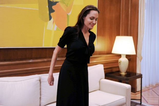 Athens, Greece - Angelina Jolie Pitt at the Presidential Mansion, Maximus Megaron, where she visited with the Prime Minister of Greece, Alexis Tsipras. The purpose of her visit was to discuss with the Prime Minister the crucial issue of the migration in Greece, and also in the rest of Europe.  AKM-GSI        March 17, 2016 To License These Photos, Please Contact : Steve Ginsburg (310) 505-8447 (323) 423-9397 steve@akmgsi.com sales@akmgsi.com or Maria Buda (917) 242-1505 mbuda@akmgsi.com ginsburgspalyinc@gmail.com 
