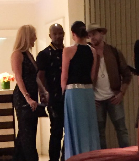EXCLUSIVE: **PREMIUM EXCLUSIVE RATES APPLY**Where's Katie? Jamie Foxx caught holding hands with mystery blonde