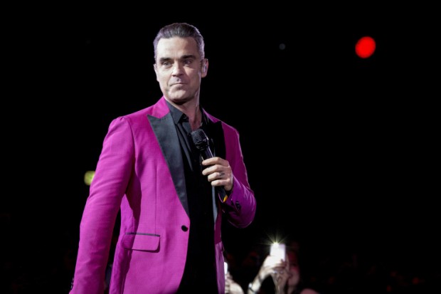 The english singer and song-writer Robbie Williams pictured