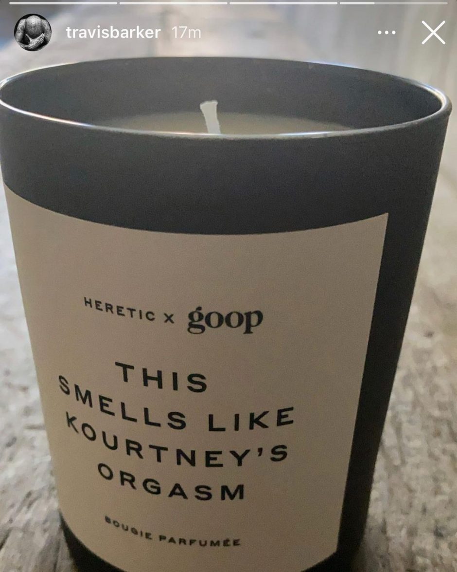 Трэвис Баркер подарил Кортни Кардашьян знаменитую «свечу для оргазма» от бренда Гвинет Пэлтроу - 1