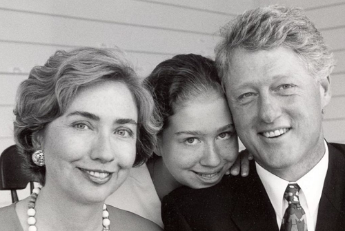 Билл Клинтон и Хиллари Клинтон посетили марафон, в котором принимала участие их единственная дочь Челси - 1