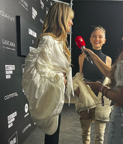 Образы Хайди Клум с дочерью Лени на Неделе моды в Милане - 1