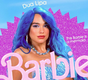 Дуа Липа в образе русалки на постере к новому фильму Греты Гервиг «Барби» - 1
