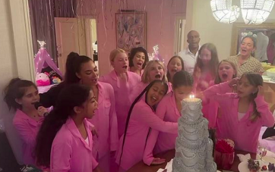Ким Кардашьян в честь 10-летия дочери Норт Уэст организовала пижамную вечеринку - 1