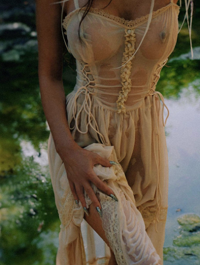 Меган Фокс в прозрачном мокром платье: фото - 1