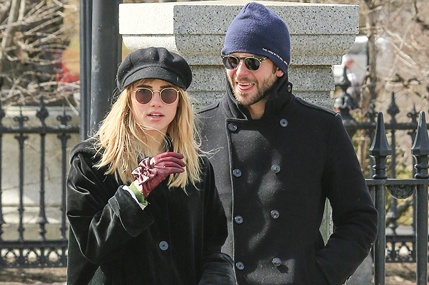 Bradley Cooper and rumored girlfriend Suki Waterhouse seen walking in Boston Common Park in Massachusetts