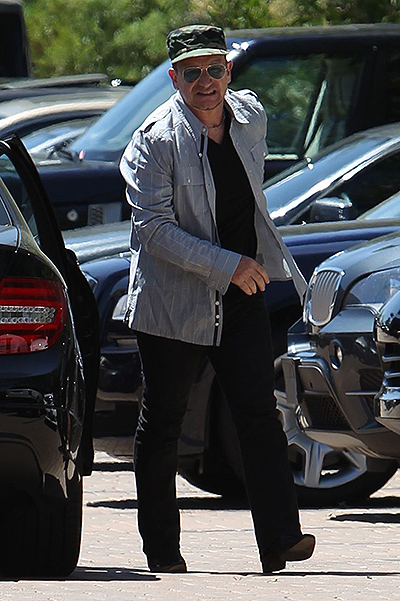 Bono arrives at Cafe Habana to have a joint birthday lunch with George Clooney and his fiancГ© Amal Alamuddin Featuring: Bono Where: Los Angeles, California, United States When: 12 May 2014 Credit: WENN.com