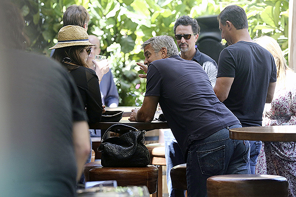 George Clooney and Amal Alamuddin have an engagement party in Malibu