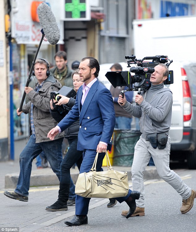 Thespian at work: The film is said to be released in 2013 and will also star Richard E Grant and Emilia Clarke