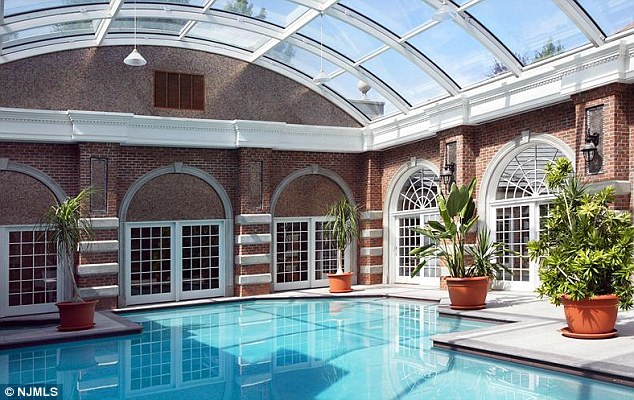 Splash around: The home has a large pool area