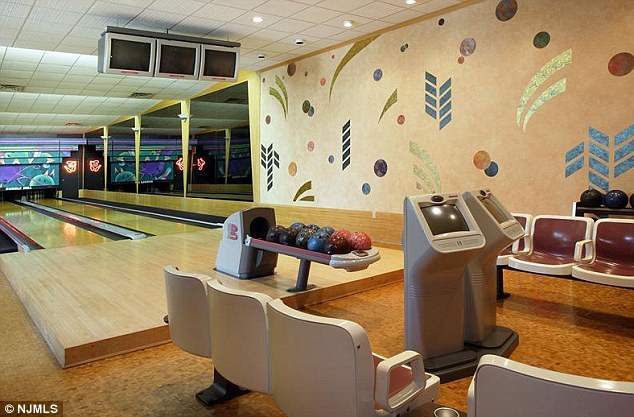Built for fun: It also features a bowling alley and a raquetball court