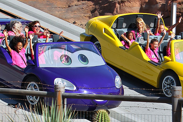 Heidi Klum at Disneyland Park