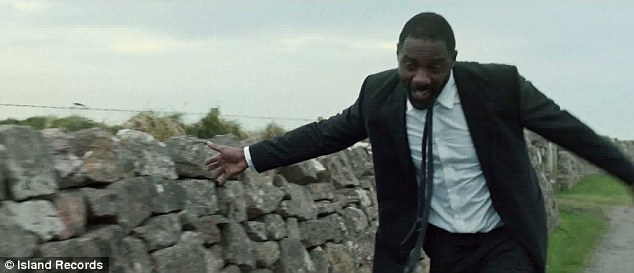 Unlikely pairing: The folk band are big fans of Elba's gritty work in Luther and The Wire
