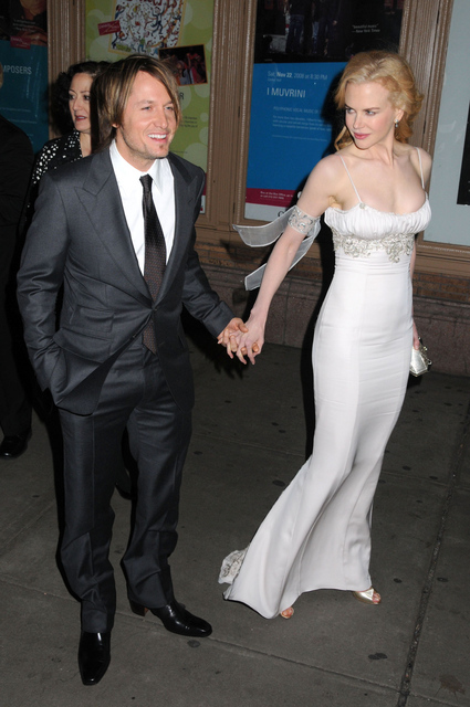 Honoree Nicole Kidman arrives with Keith Urban at GLAMOUR's 2008 Women of the Year Awards
