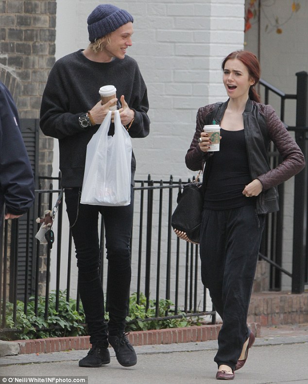 Free time: They enjoyed a day off from filming the teen fiction series, The Mortal Instruments: City of Bones