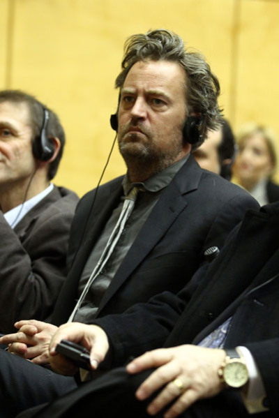 Matthew Perry speaks out in Rome