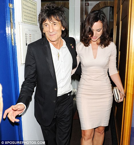 Third time lucky: Ronnie Wood is to marry for a third time after popping the question to girlfriend of six months, Sally Humphries