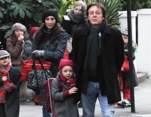 Sir Paul McCartneyand family out and about in Notting Hill