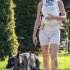 Жизель Бюндхен замечена на прогулке с новорожденной дочерью и немецкой овчаркой