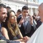 Ева Лонгория и Хосе Антонио Бастон познакомились с Папой Римским