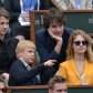 Наталья Водянова с сыном и бойфрендом на теннисе