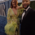 Крисси Тайген в прозрачном платье-фламенко на вечеринке Vanity Fair Oscar Party